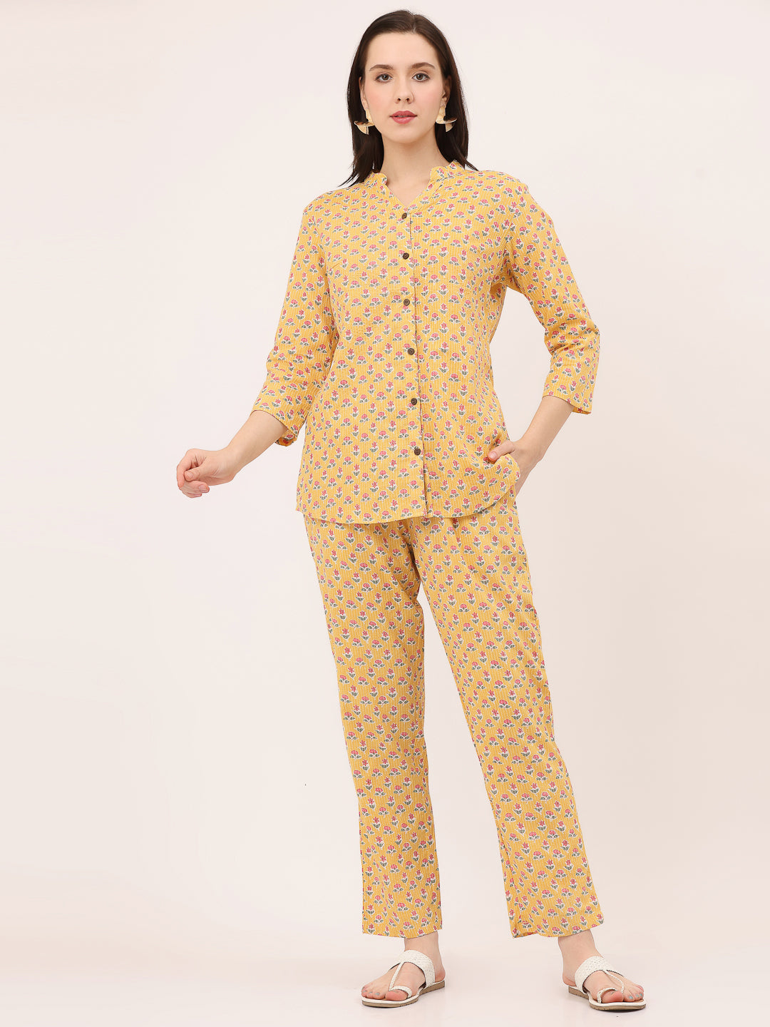 PJ'S ALL DAY- BLOCK PRINTED COORD SETS