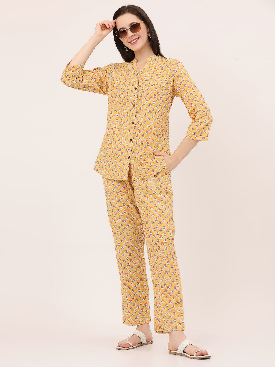 PJ'S ALL DAY- BLOCK PRINTED COORD SETS