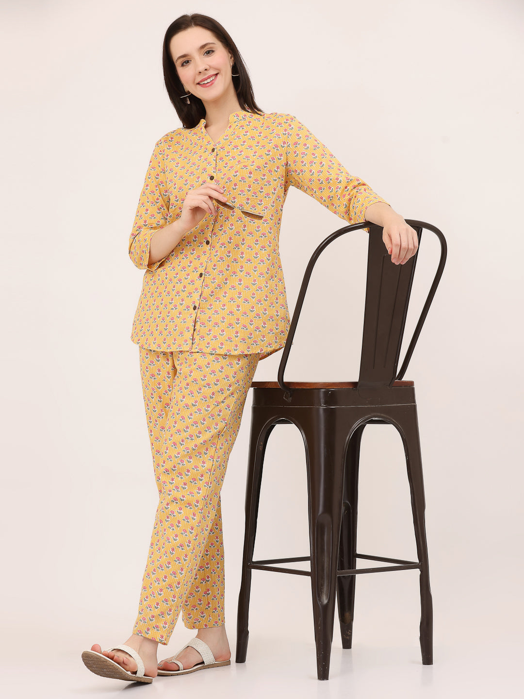 PJ'S ALL DAY- BLOCK PRINTED COORD SETS