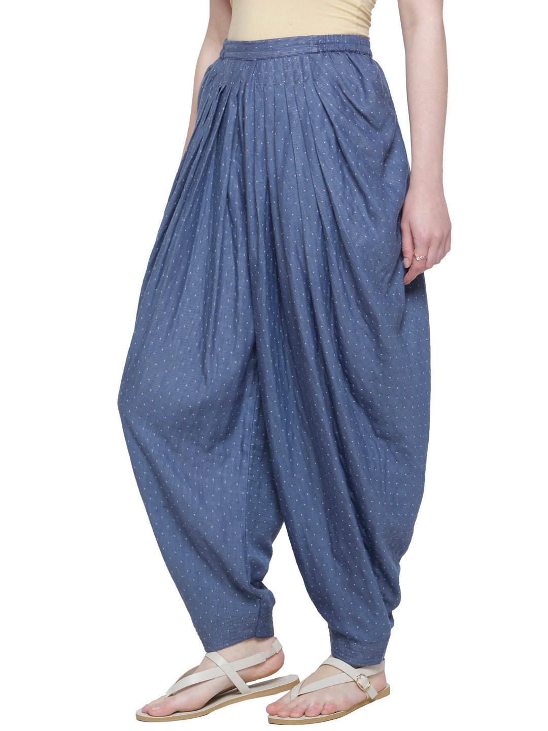 TEXTURED SIDE TAB DETAIL KURTA & DHOTI PANTS-SET