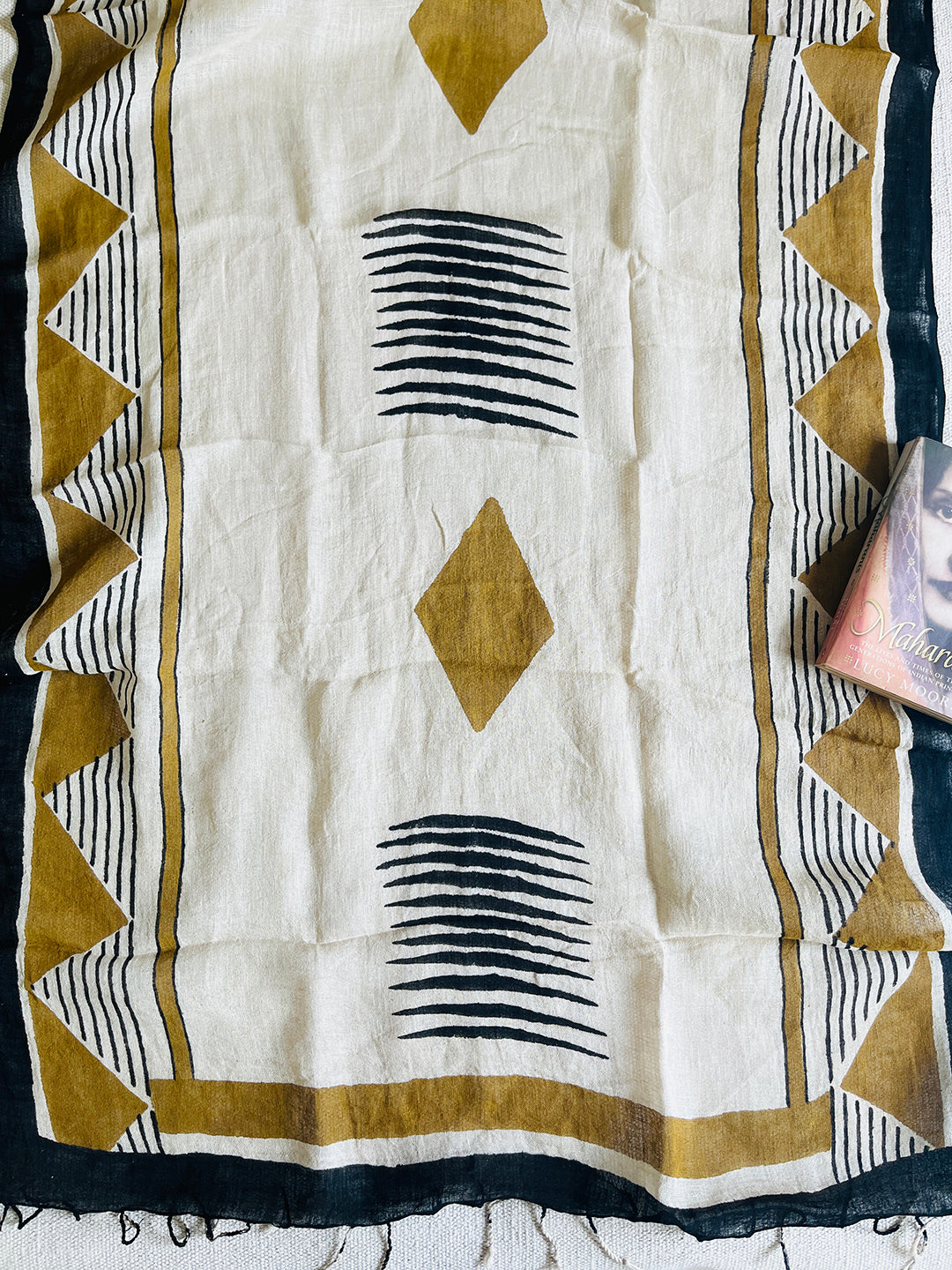 "FIND YOUR VIBE" HANDCRAFTED LINEN DUPATTA