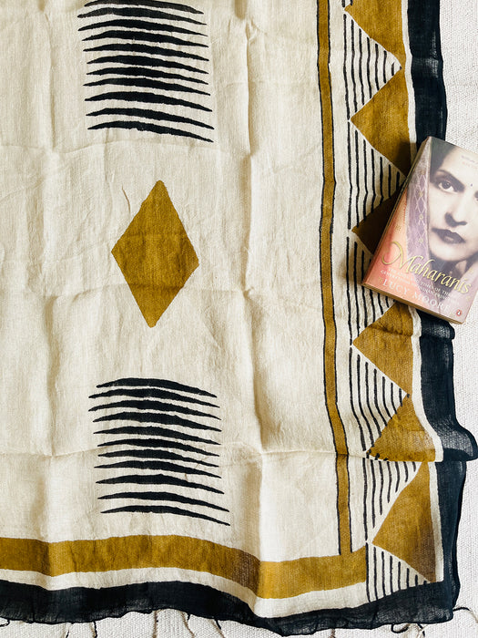 "FIND YOUR VIBE" HANDCRAFTED LINEN DUPATTA
