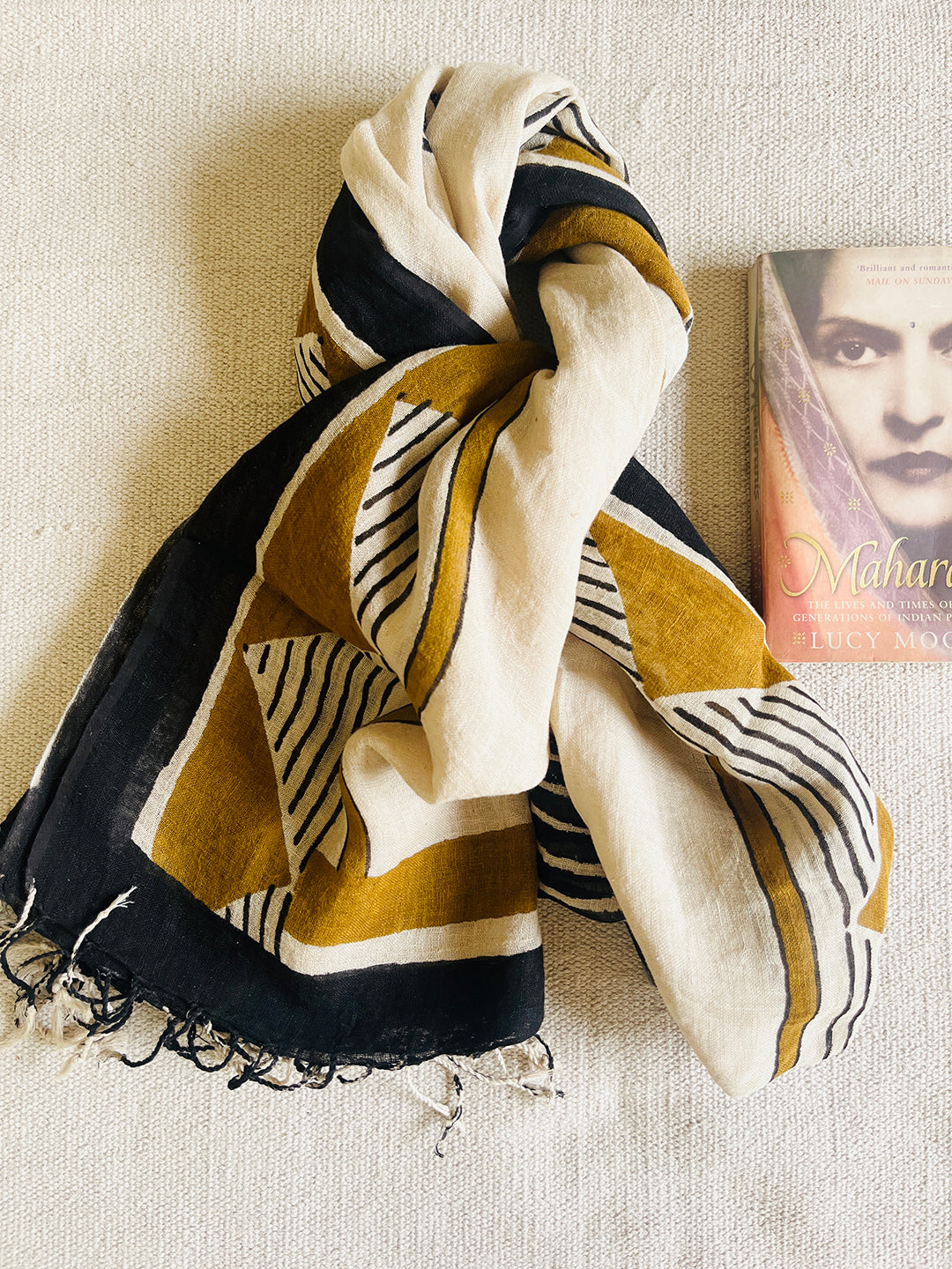 "FIND YOUR VIBE" HANDCRAFTED LINEN DUPATTA