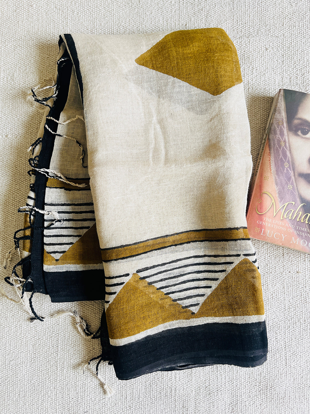 "FIND YOUR VIBE" HANDCRAFTED LINEN DUPATTA