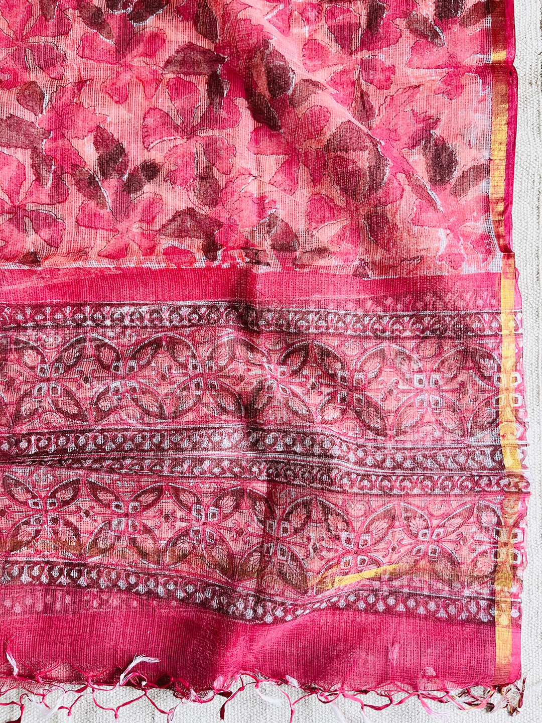 "PAINTERLY GARDEN" KOTA DORIA DUPATTA