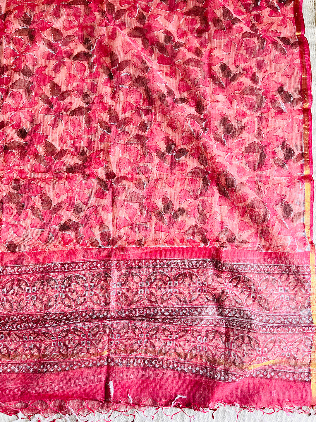 "PAINTERLY GARDEN" KOTA DORIA DUPATTA