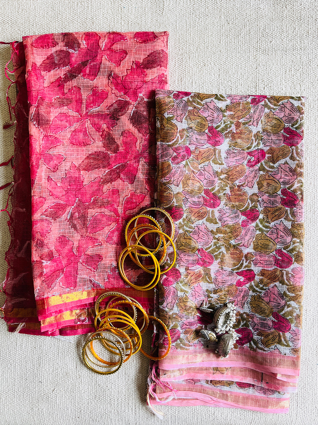 "PAINTERLY GARDEN" KOTA DORIA DUPATTA