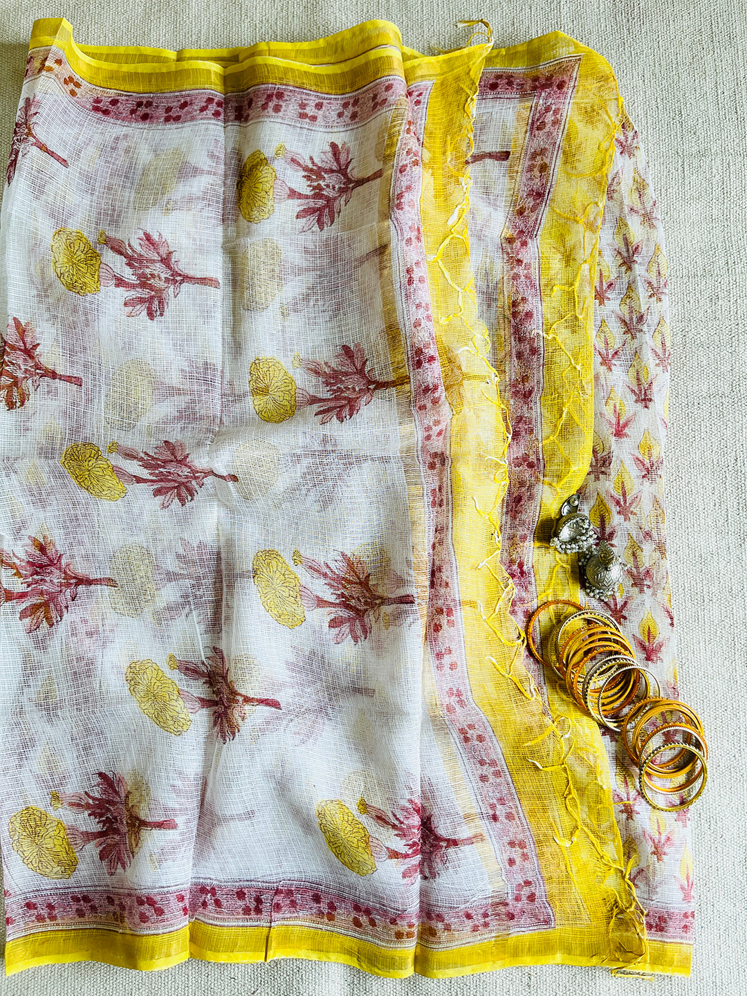 "BLOOM SOFTLY, SHINE ENDLESSLY" KOTA DORIA DUPATTA
