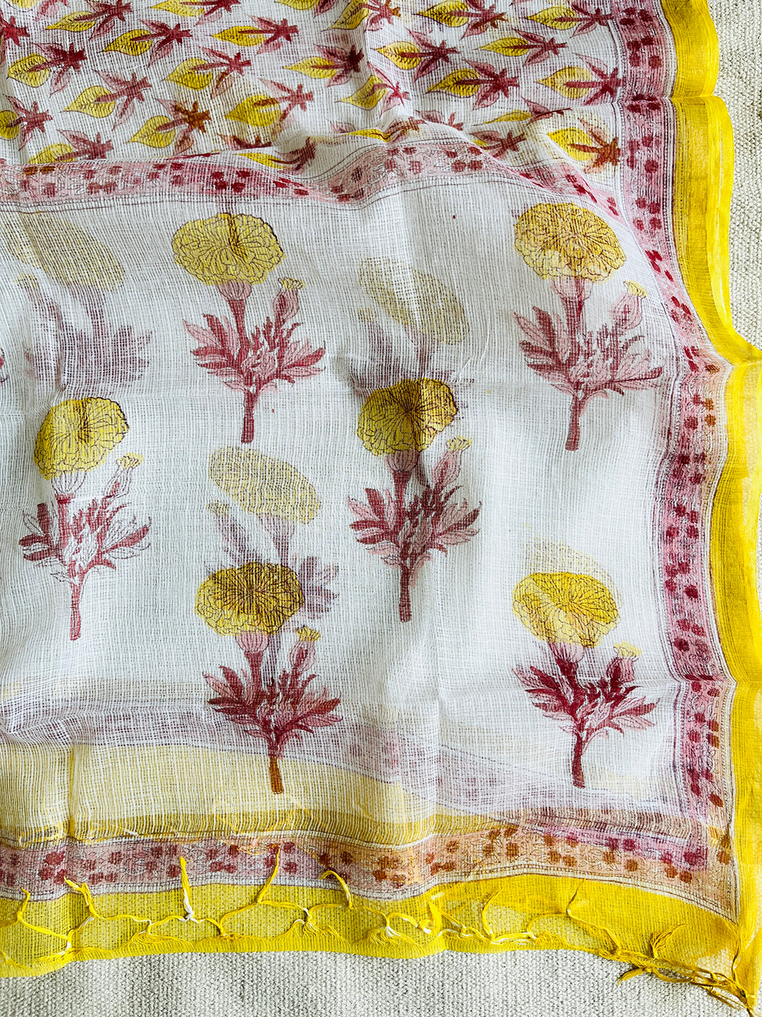 "BLOOM SOFTLY, SHINE ENDLESSLY" KOTA DORIA DUPATTA