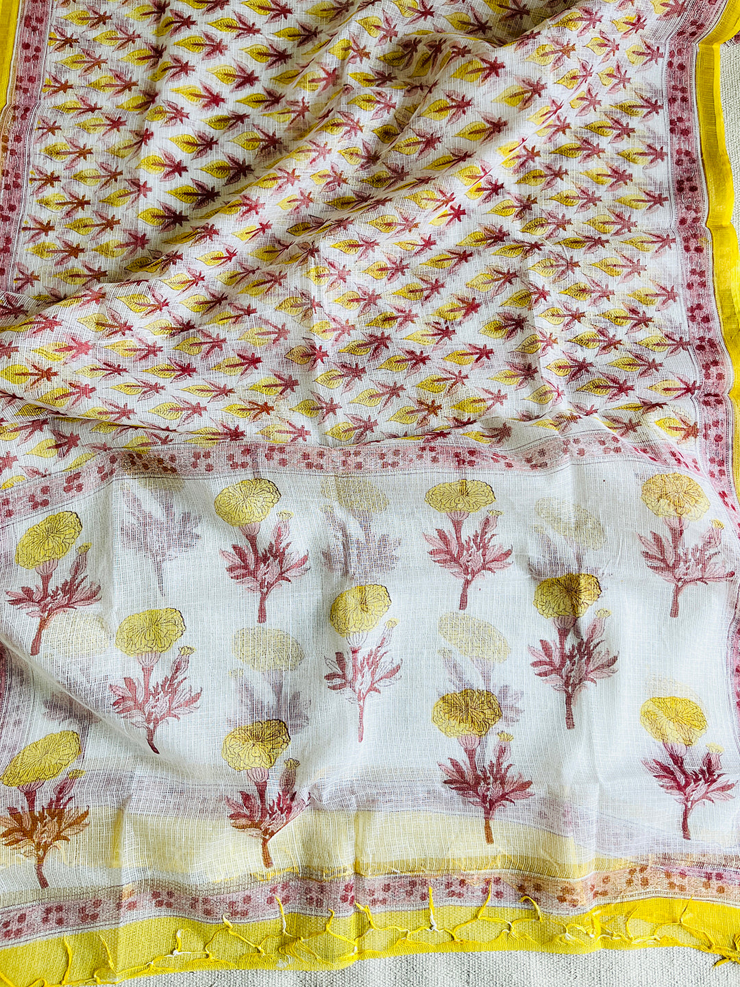"BLOOM SOFTLY, SHINE ENDLESSLY" KOTA DORIA DUPATTA