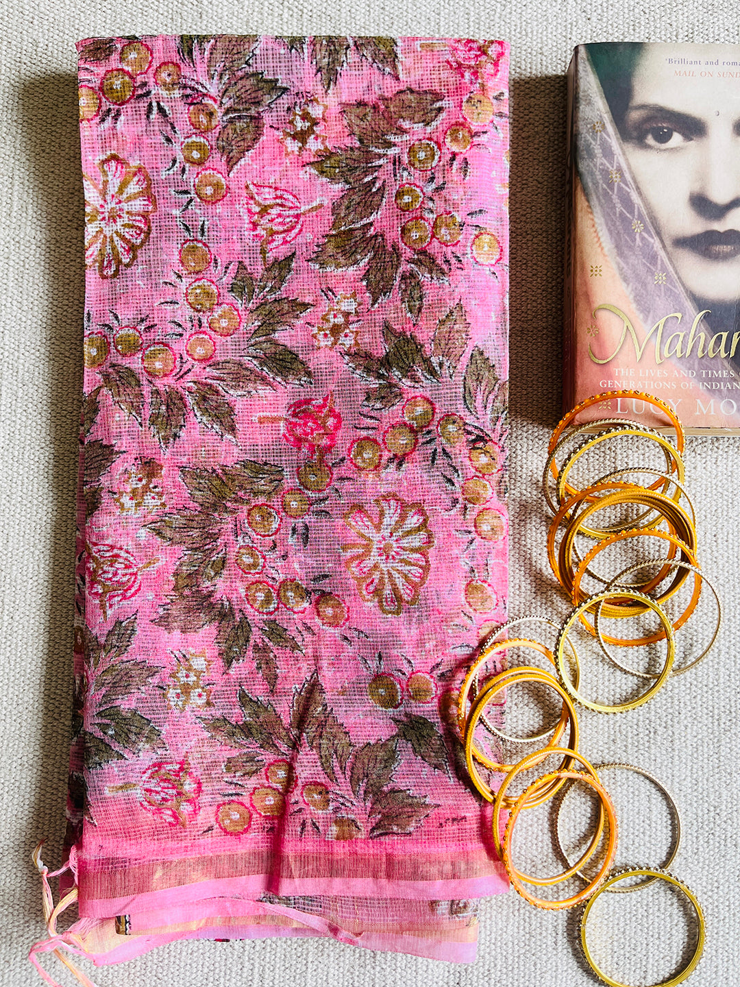 "DRAPED IN THE POETRY OF BLOSSOMS" KOTA DORIA DUPATTA