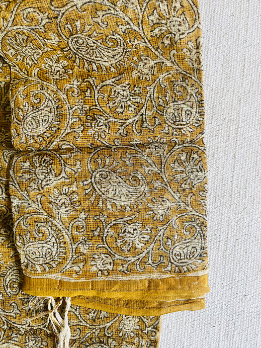 KOTA MUSTARD PAISLEY ALLOVER DUPATTA