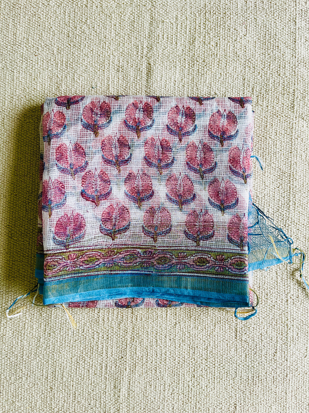 KOTA OFFWHITE ALLOVER FLORAL DUPATTA