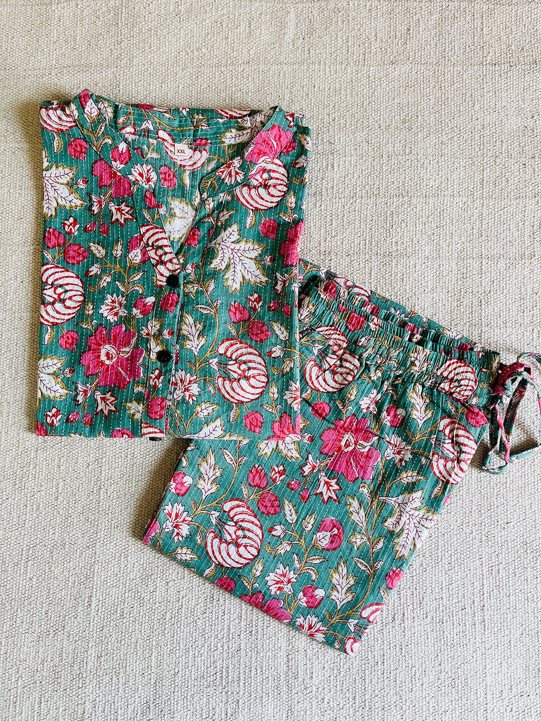 PJ'S ALL DAY- BLOCK PRINTED COORD SETS