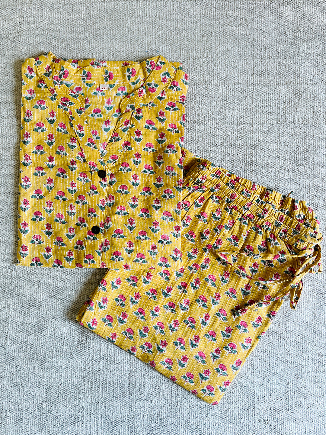 PJ'S ALL DAY- BLOCK PRINTED COORD SETS