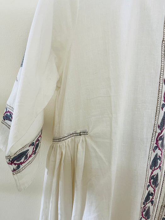 THE BHOPALI DRESS-BIG LEAF PRINT