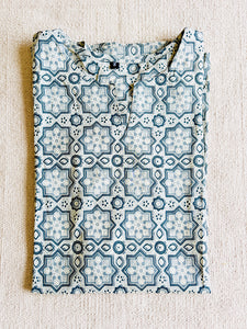 COTTON BLOCK PRINTED SHORT KURTIS