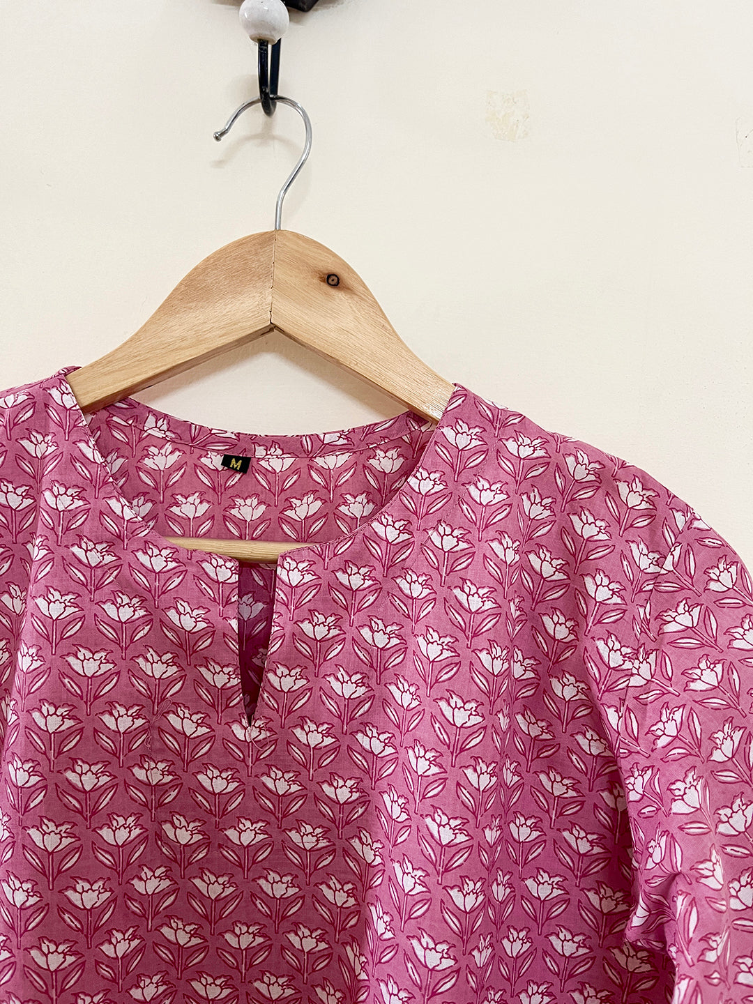 COTTON BLOCK PRINTED SHORT KURTIS