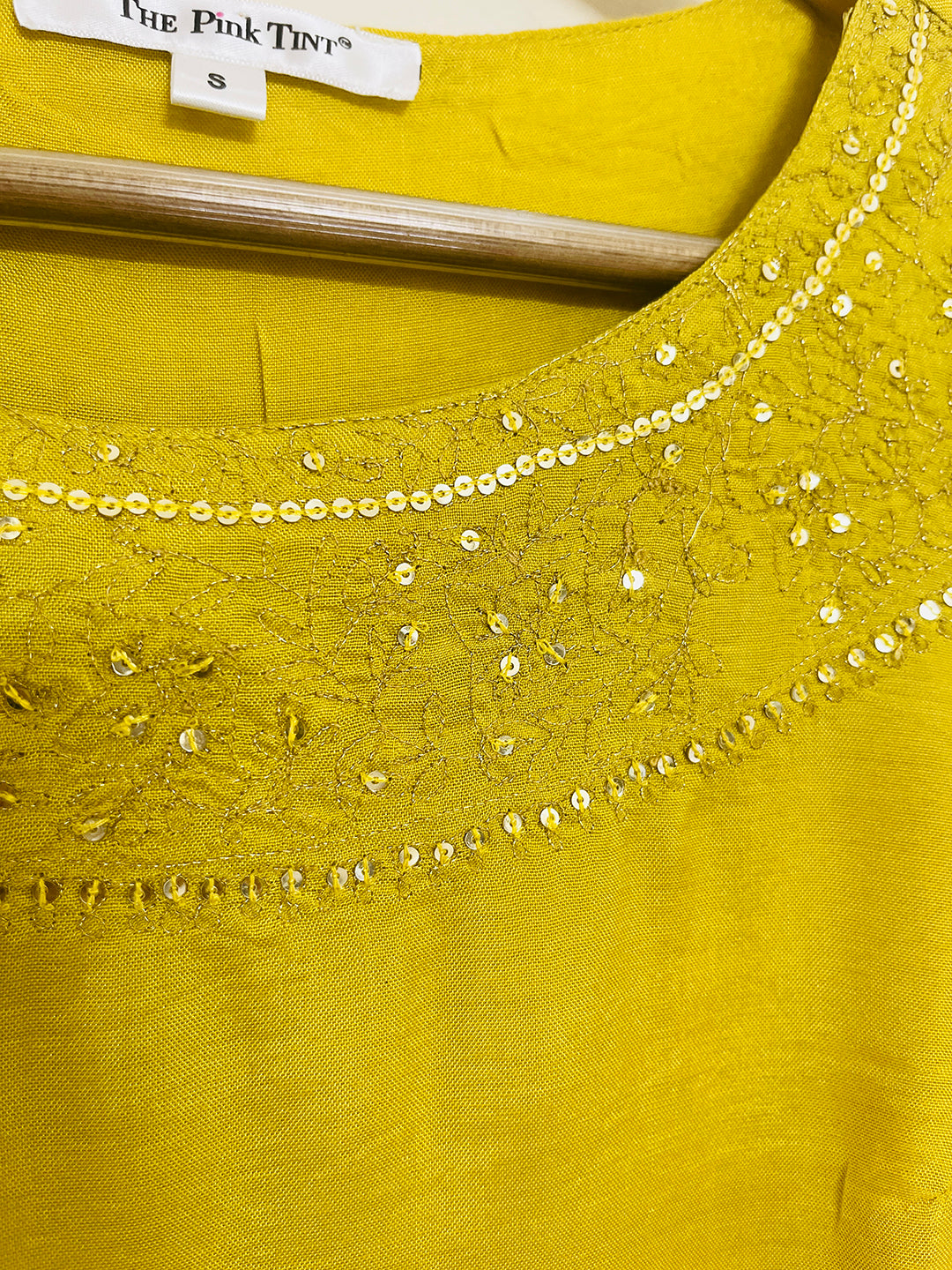 EMBELLISHED FESTIVE BLOUSE GOLDEN YELLOW