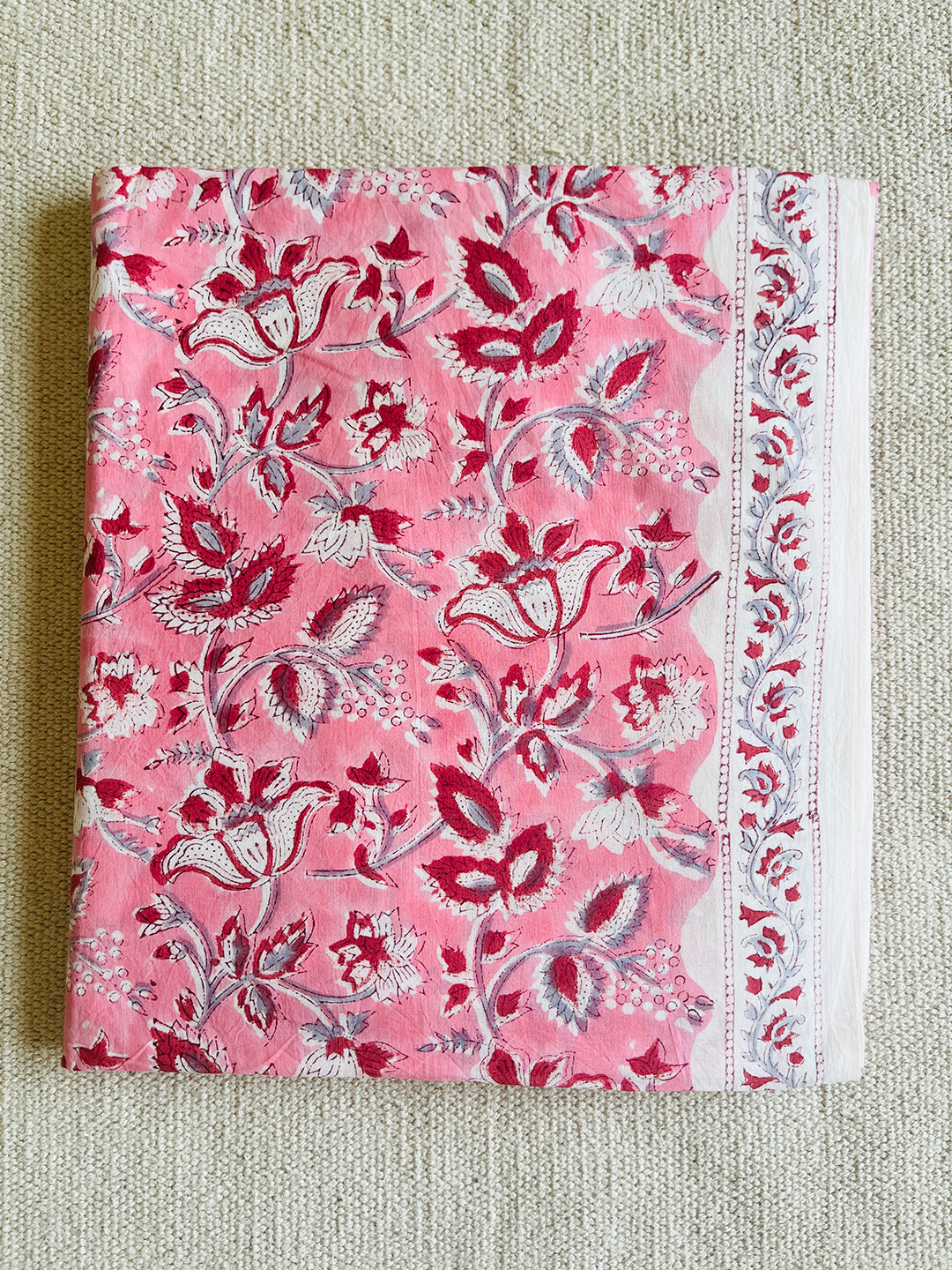 UNSTITCHED CHERRY BLOSSOM COTTON SUIT