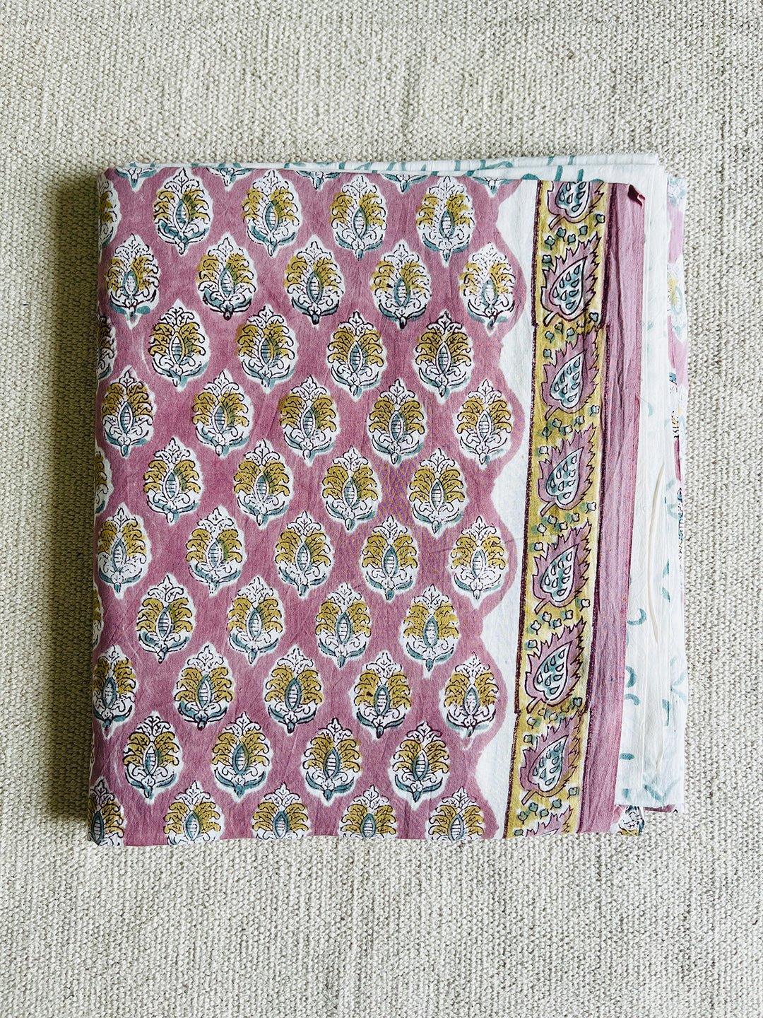 UNSTITCHED COTTON SUIT OPERA-MAUVE