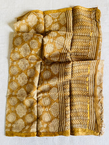 KOTA DORIA MUSTARD DUPATTA