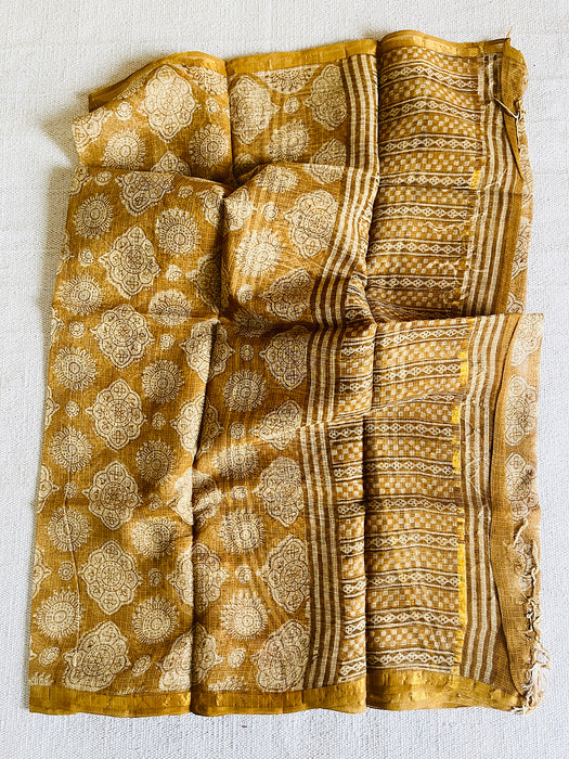 KOTA DORIA MUSTARD DUPATTA