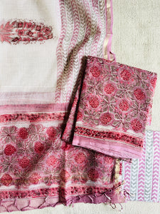 ALLOVER PRINT KOTA DORIA UNSTITCHED SUIT- DUSTY LILAC