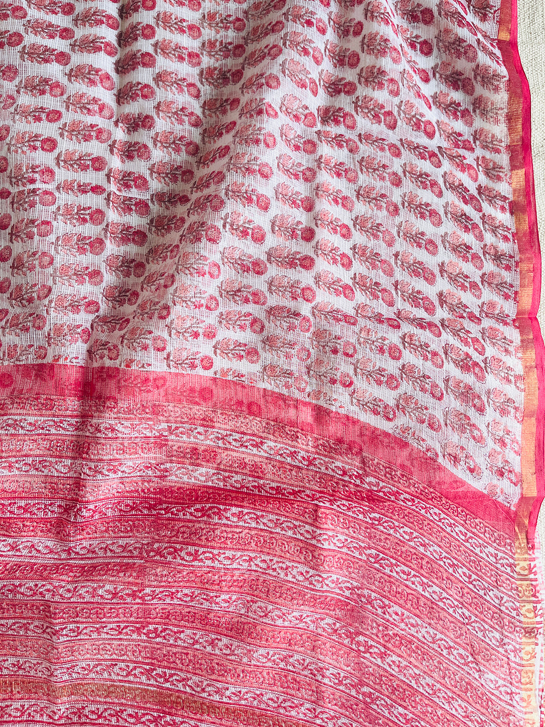 KOTA  DORIA "I-LOVE-PINKS" DUPATTA