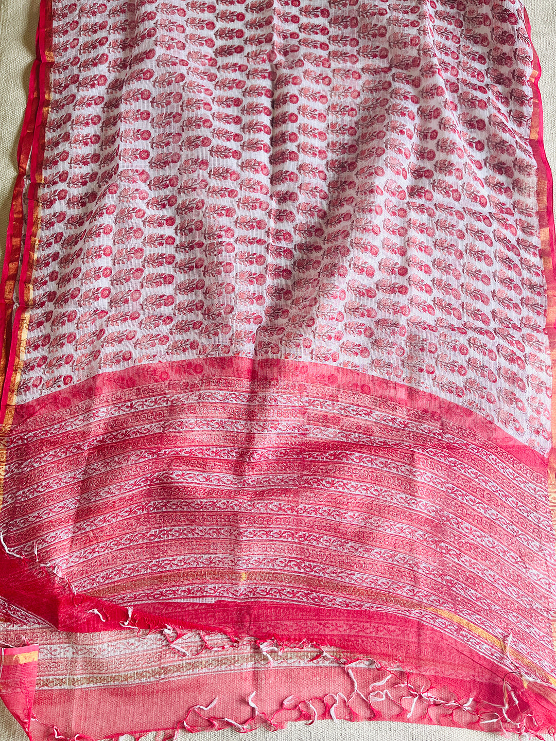 KOTA  DORIA "I-LOVE-PINKS" DUPATTA