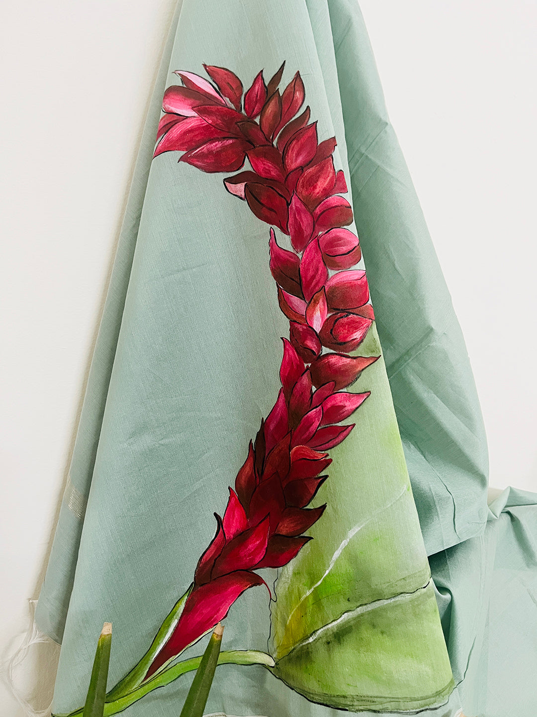 EXCLUSIVE- "CHOOSE TO BLOOM" HAND PAINTED CHANDERI SILK DUPATTA
