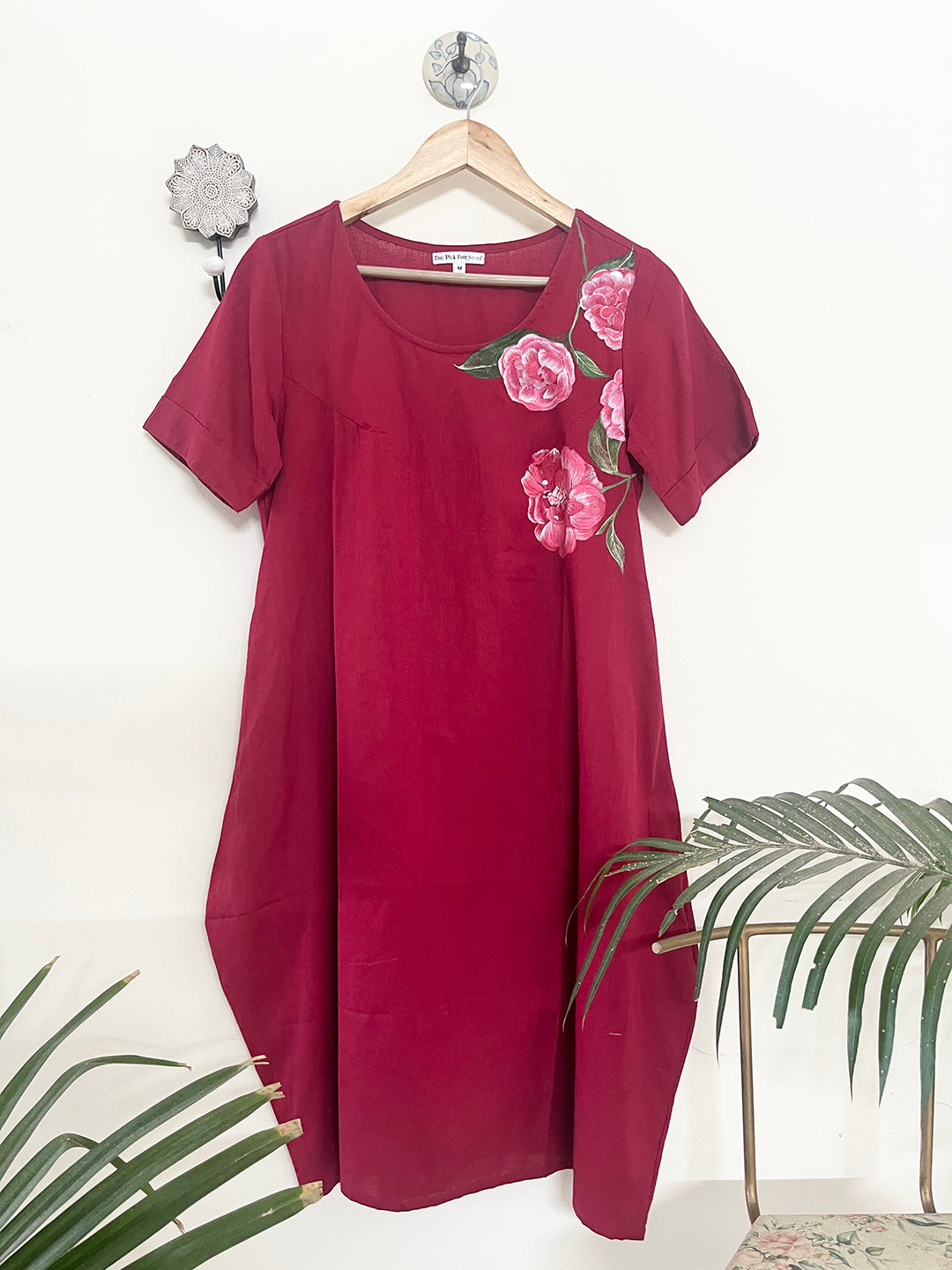 EXCLUSIVE HAND PAINTED "SHE BLOOMS"- DAY DRESS