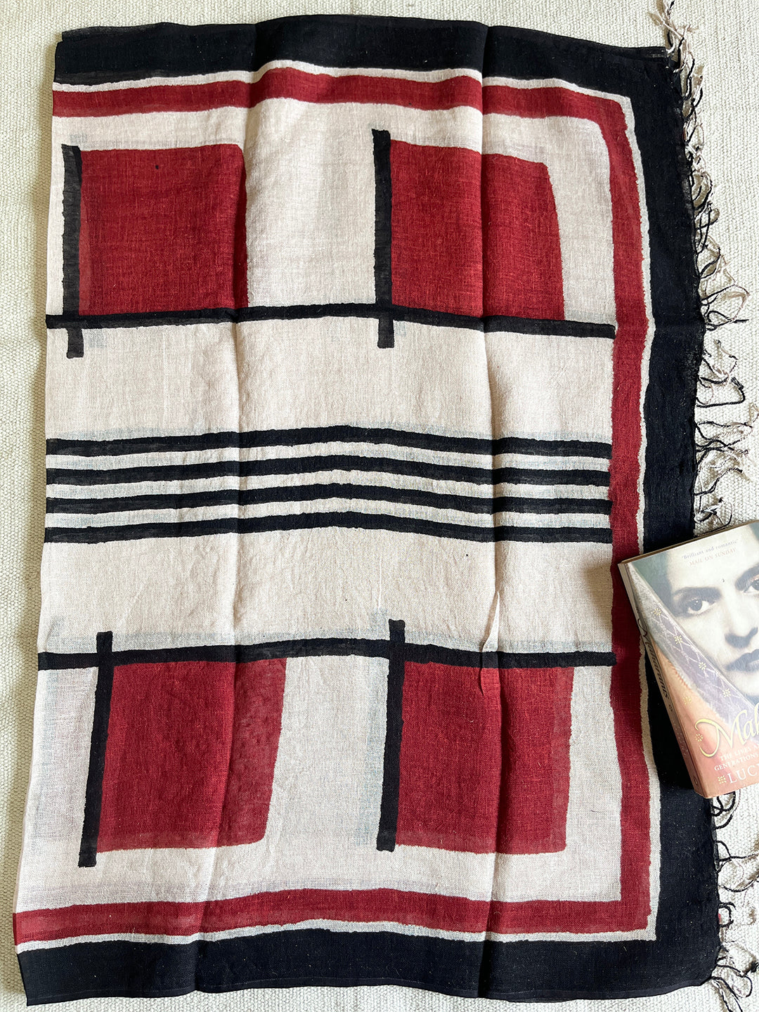 "BECOMING EVERYTHING I ONCE DREAMED OF" LINEN DUPATTA