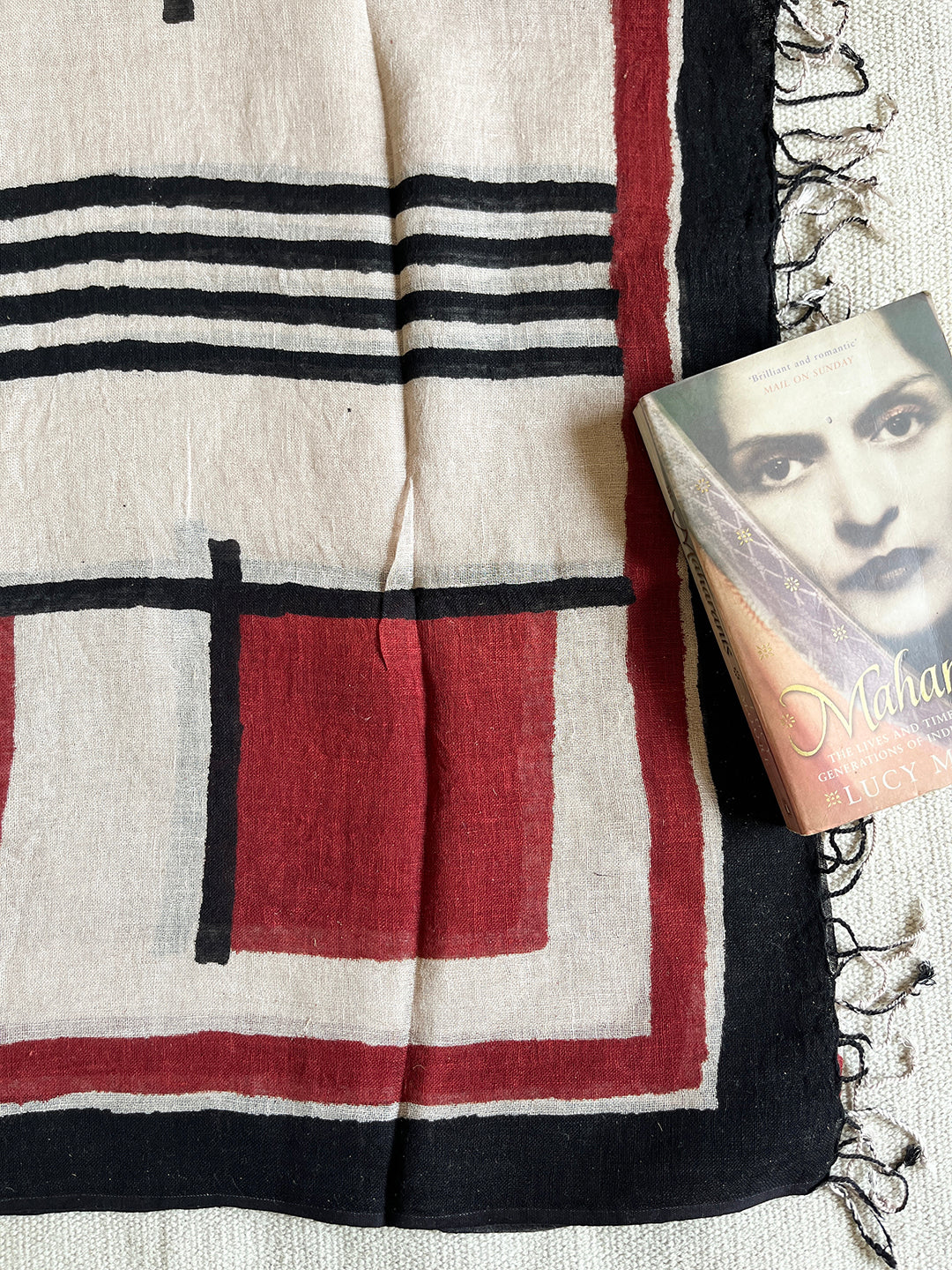 "BECOMING EVERYTHING I ONCE DREAMED OF" LINEN DUPATTA