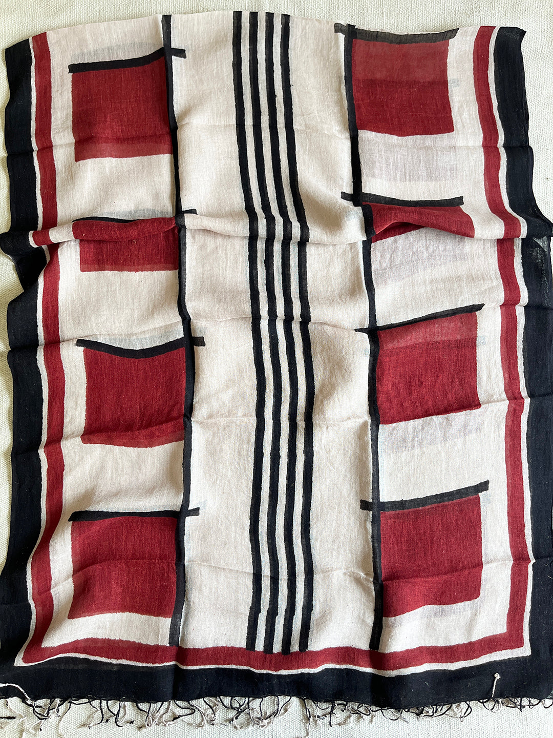 "BECOMING EVERYTHING I ONCE DREAMED OF" LINEN DUPATTA
