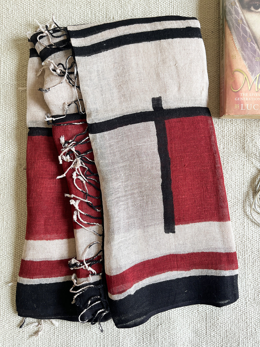 "BECOMING EVERYTHING I ONCE DREAMED OF" LINEN DUPATTA
