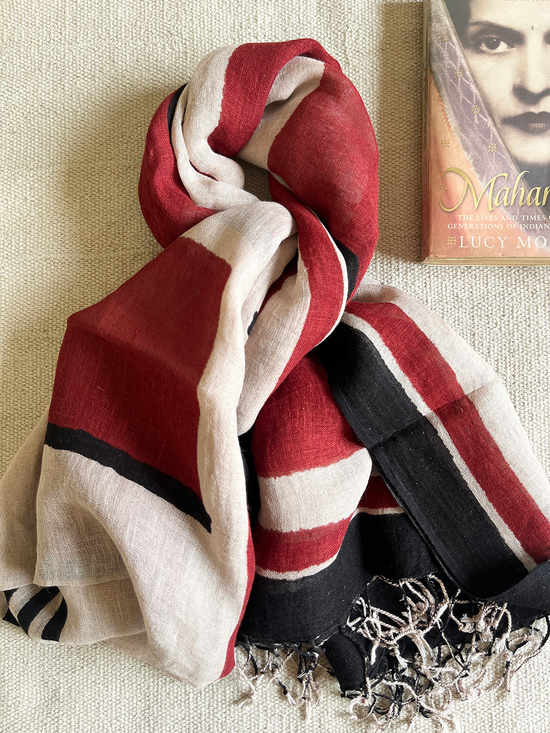 "BECOMING EVERYTHING I ONCE DREAMED OF" LINEN DUPATTA