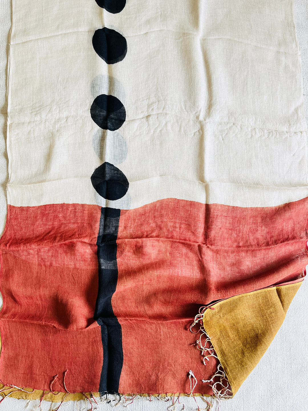 "BE FEARLESSLY AUTHENTIC" LINEN DUPATTA