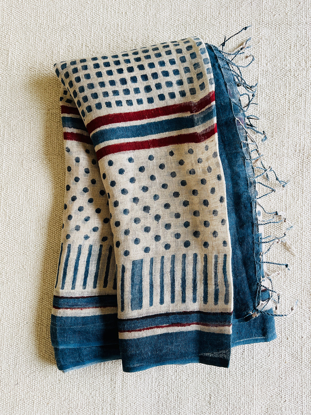 "MAKE THEM STOP & STARE" STATEMENT LINEN DUPATTA