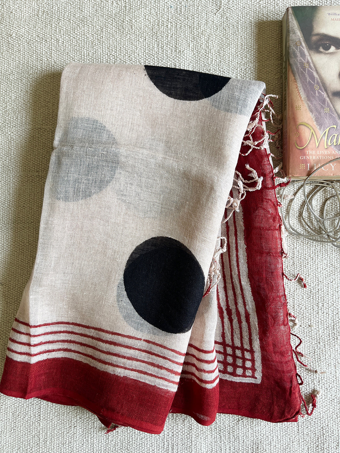 "IN MY BECOMING ERA" LINEN DUPATTA