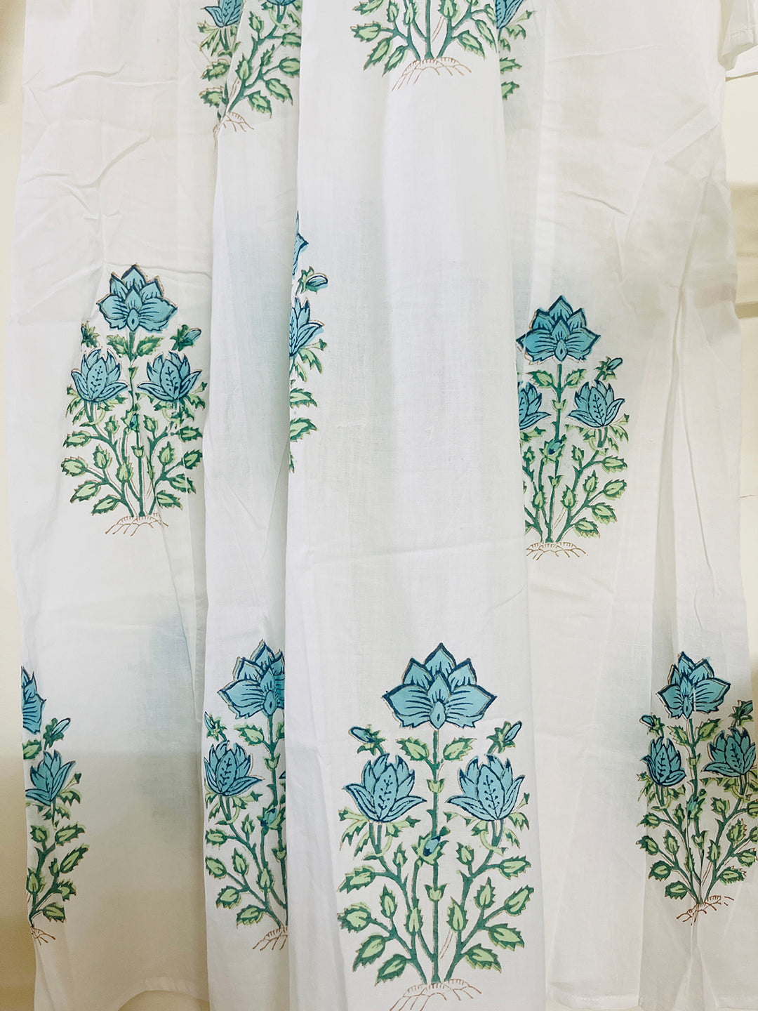 "SEEK, FLOURISH. BLOOM" SUMMER KAFTAN DRESS-TURQUOISE