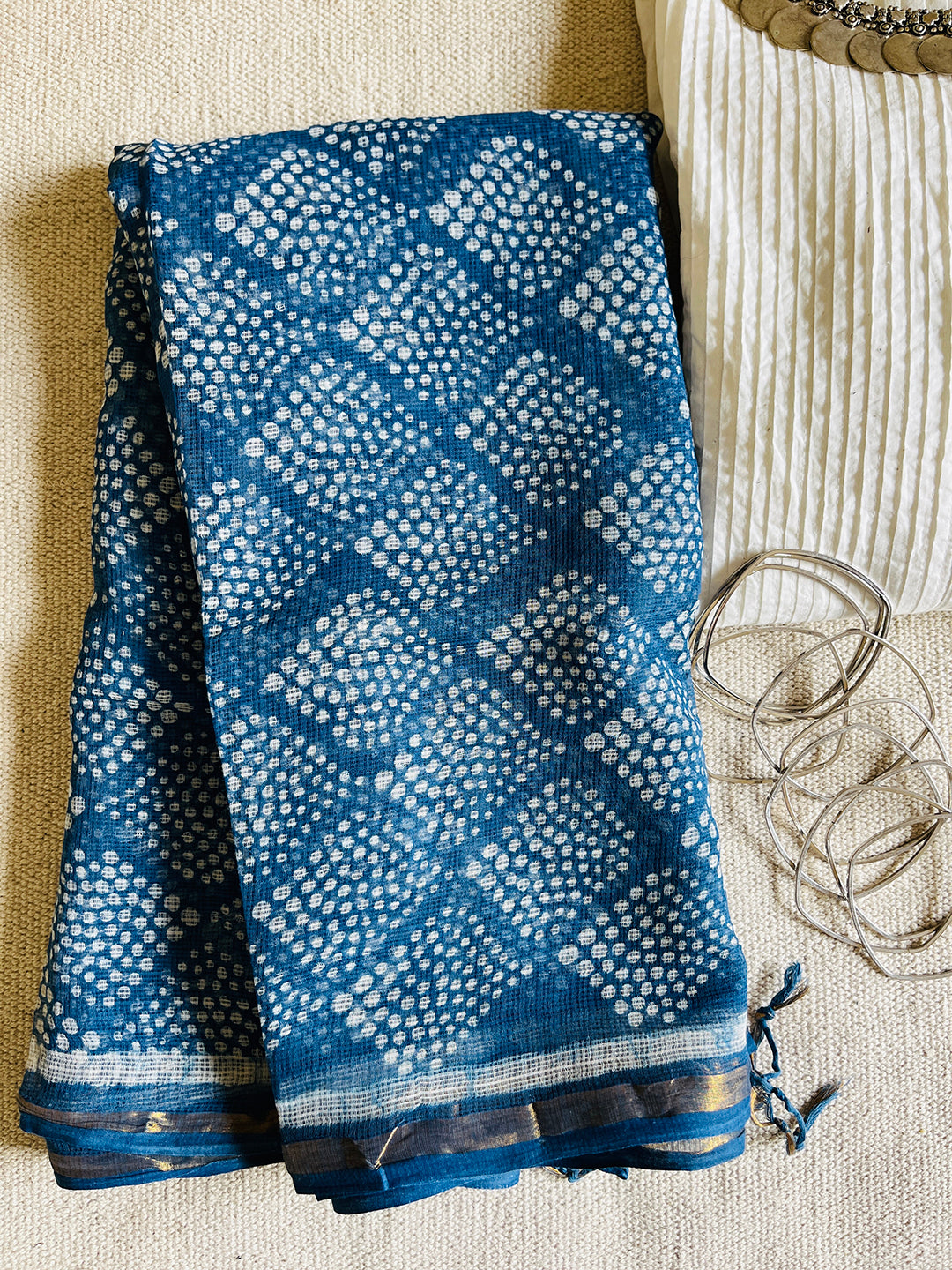 "A WOMAN OF SUBSTANCE AND STYLE" INDIGO KOTA DORIA DUPATTA
