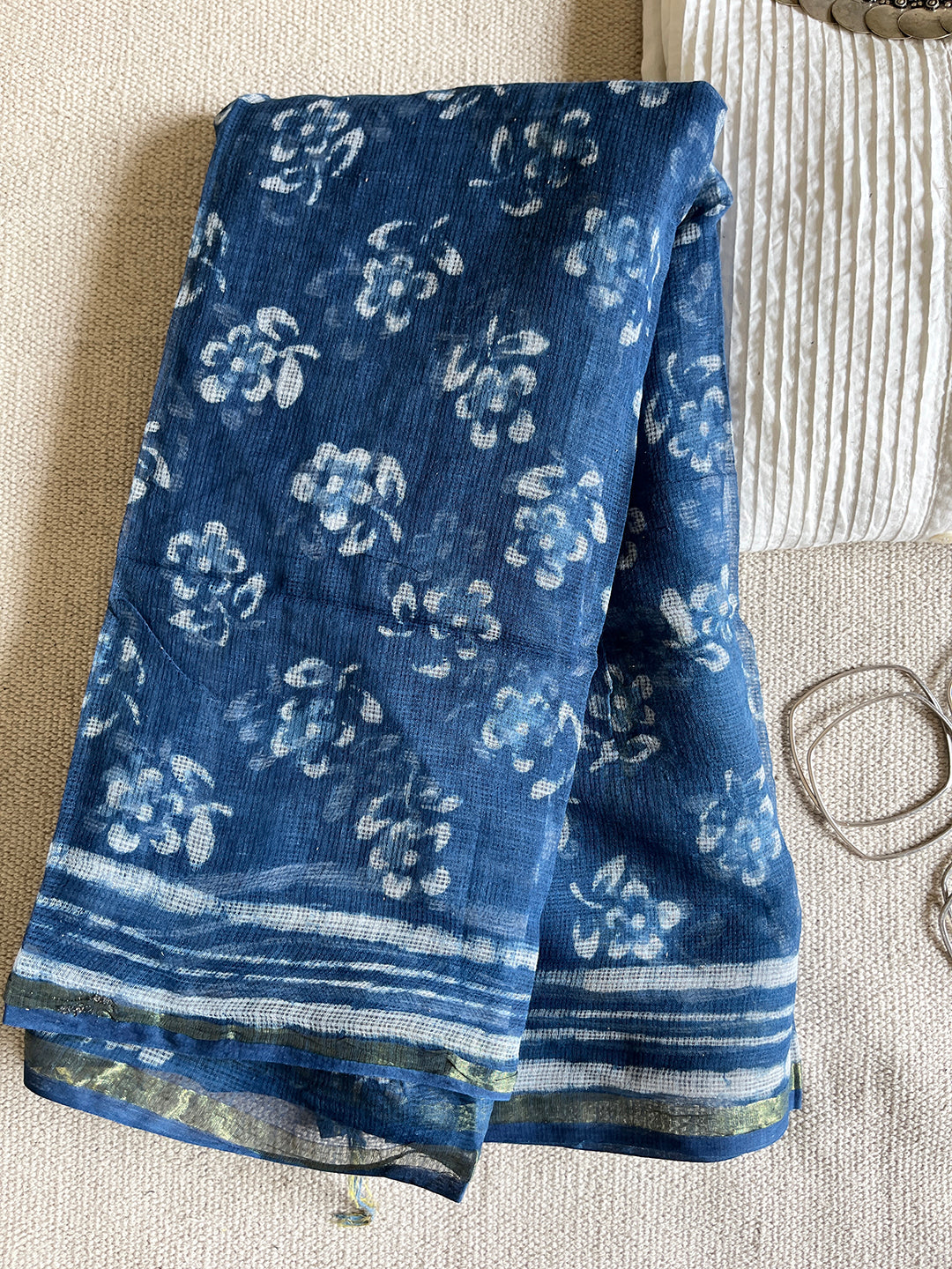 "INDIGO MOOD" KOTA DORIA DUPATTA