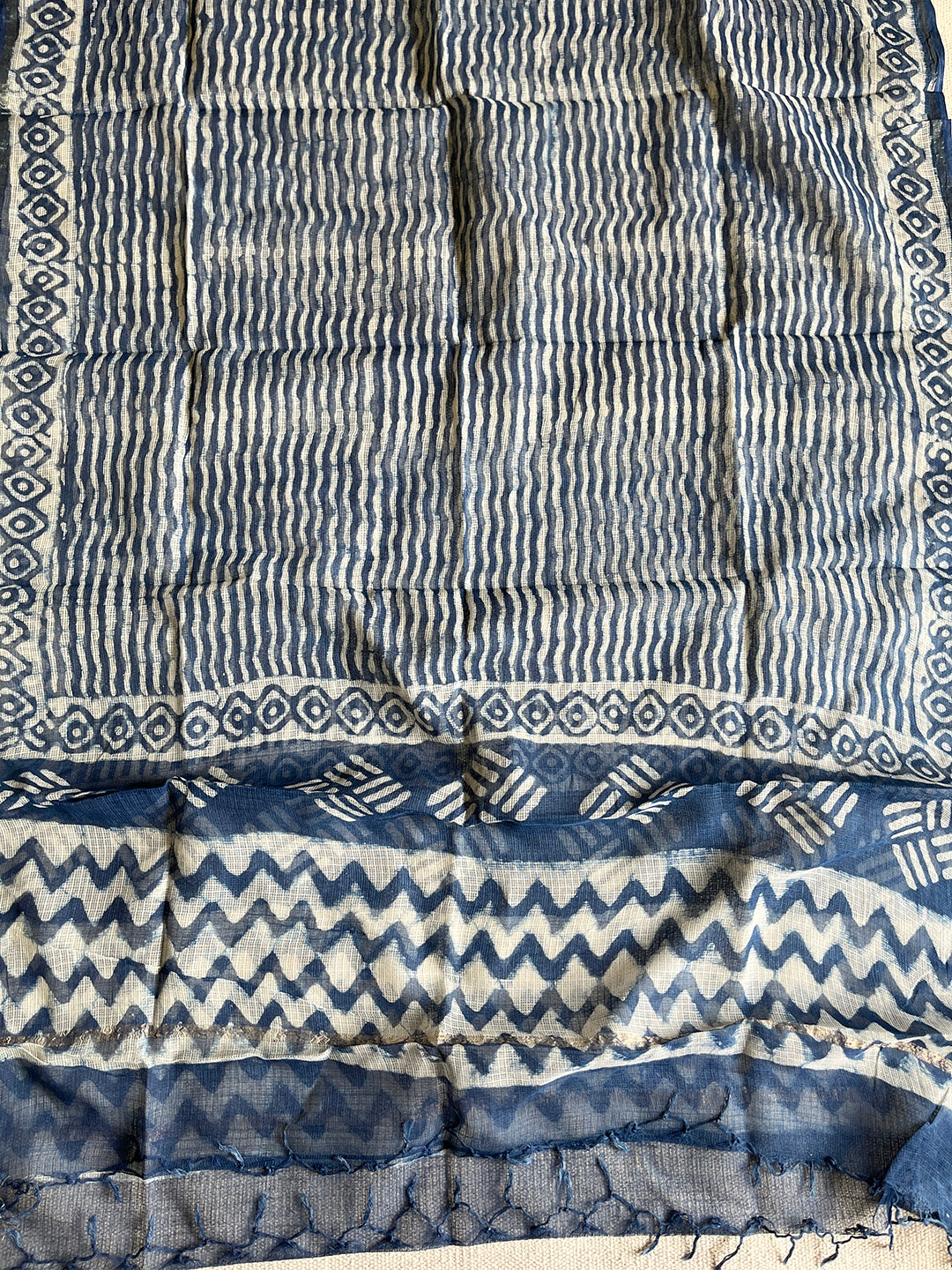 "THERE IS A SHADE OF BLUE FOR EVERY WOMAN" KOTA DORIA DUPATTA