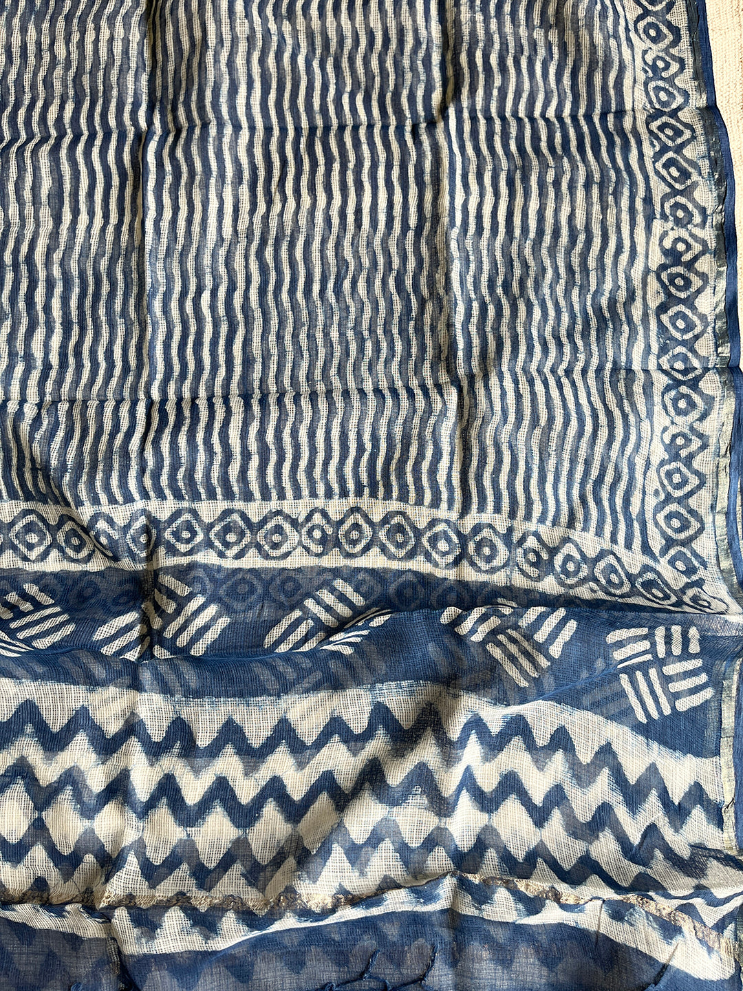 "THERE IS A SHADE OF BLUE FOR EVERY WOMAN" KOTA DORIA DUPATTA