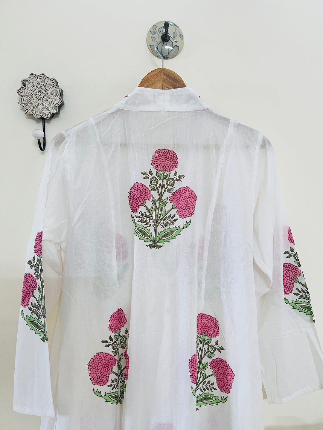 "SEEK, FLOURISH. BLOOM" SUMMER KAFTAN DRESS- PINK