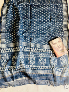"AN INDIGO SUMMER" RAIN DROPS KOTA DORIA DUPATTA