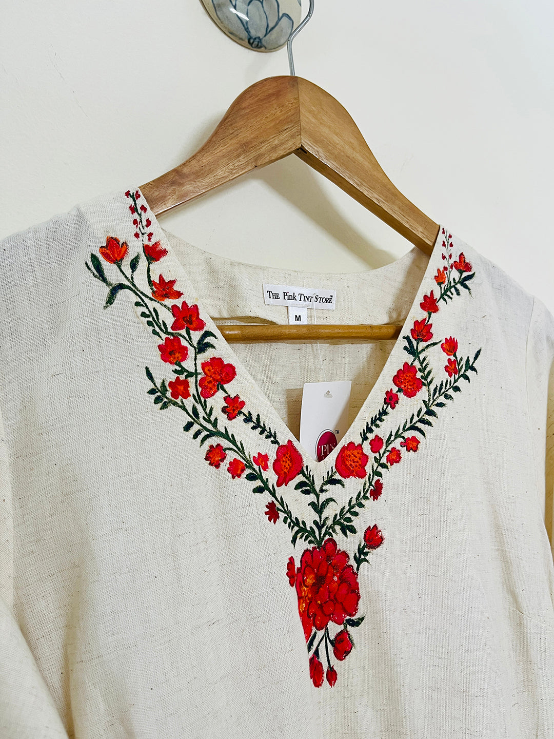 EXCLUSIVE HAND-PAINTED & EMBROIDERED FLORAL "MUST HAVE SUMMER OUTFIT"