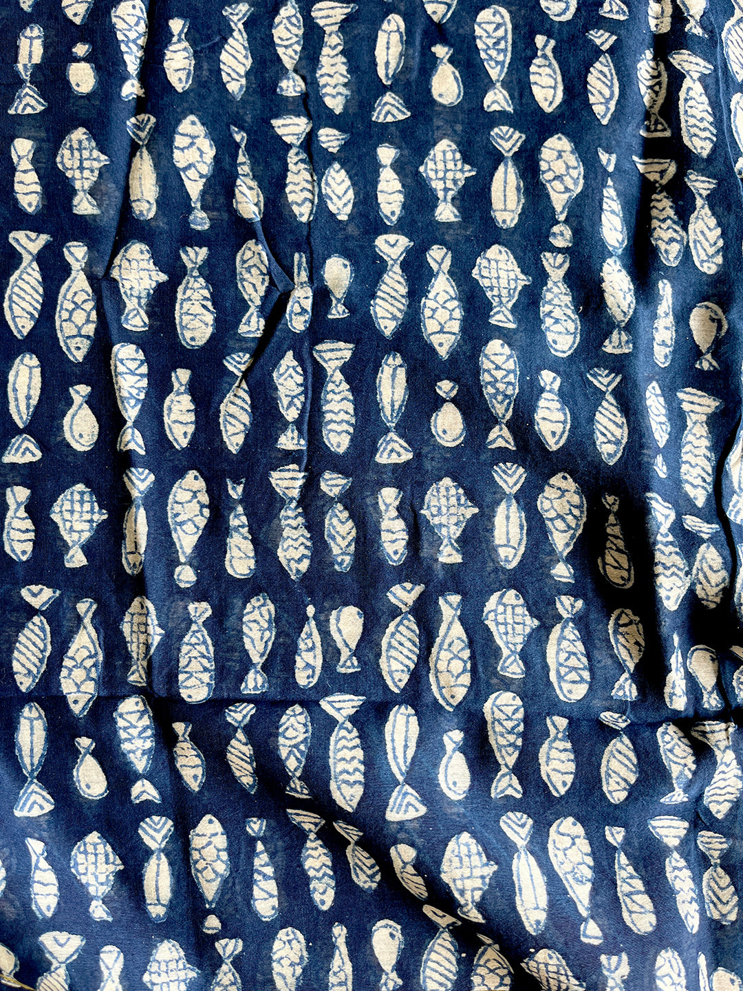 "LET'S GO FISHING" CHANDERI SILK DUPATTA