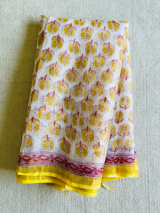 "BE THE SUNSHINE" BOOTI PRINT KOTA DUPATTA